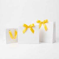 Ruban en satin jaune simple face 12 mm, 100 % polyester, résistant au rétrécissement, vente directe usine, 10 rouleaux x 8 mètres, pour emballage cadeau et nœuds floraux