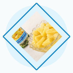 Tasty Best Price ISO Certificated Factory In Vietnam <b>Pineapple</b> Pieces in <b>Light</b> Syrup Packed in 20oz Can - Product Image 1