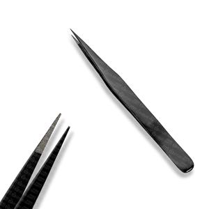 Pinzas de Extensión de Pestañas OEM Premium con Puntas Finas Antiestáticas, Pinzas de Aislamiento para Artistas de Pestañas con Logotipo Personalizado - Product Image 3