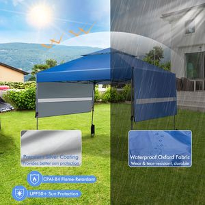 Tenda a Baldacchino Pop-up da Esterno 3 x 5,3 m con Doppie Tettoie Laterali - Product Image 6