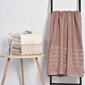 Home Use 100% Cotton <b>Towel</b> Solid Color Embroidered Logo Soft and Absorbent Woven Technics Wholesale - Product Image 2