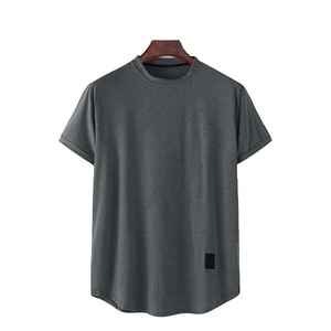 T-shirt décontracté streetwear pour homme, 100 % coton, 220 GSM, surdimensionné, anti-plis, vierge ou imprimé sérigraphié, personnalisable OEM, vente en gros - Product Image 4