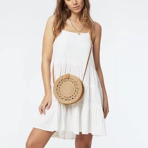 Sac à bandoulière en rotin à poignée unique de style vintage en coton de haute qualité fait à la main Vietnam meilleur prix vente en gros pour filles/femmes dame - Product Image 3