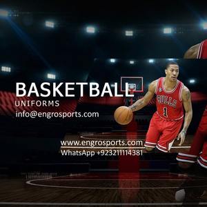 Fabricante Engro ropa deportiva uniformes industria personalizada sublimación impresión manga corta baloncesto con capucha tiro camisa caliente conjunto - Product Image 5