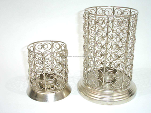 Vintage Iron Wire Candle Stick Holder Stand with Gold Finish Latest Design for Home & Wedding <b>Decor</b> for Glass Wax <b>Bottle</b> - Product Image 3