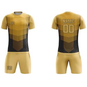 Uniforme de Fútbol Personalizado de Manga Corta, 100% Poliéster, Protección UV, Alta Calidad, Transpirable, Secado Rápido, Antibacterial, para Verano - Product Image 6