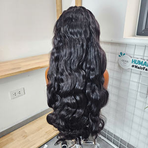 Peluca de Cabello Vietnamita Virgen con Ondas Suaves, Doble Trama, con Encaje Transparente HD 13x4, Peluca Frontal Larga Vietnamita - Product Image 3