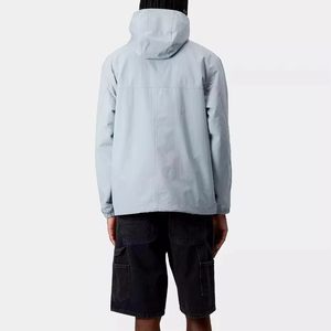 Blouson coupe-vent décontracté personnalisé pour homme, grande taille, imperméable, hiver, demi-zip, réversible, à capuche, 100 % polyester - Product Image 3