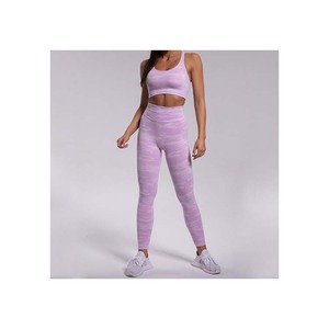 Ensemble de yoga pour femmes, taille plus, ceinture, séchage rapide, respirant, écologique, ensemble de sport 2 pièces, longueur genou, décontracté, printemps - Product Image 1