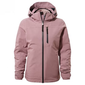 Women's Waterproof Windproof Winter <b>Jacket</b> <b>Hooded</b> Zip Up Coat Thick Solid Color Outdoor Outerwear Womens <b>Rain</b> <b>Jacket</b> - Product Image 2