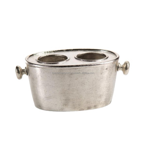 Bañera grande para bebidas, 2 enfriadores de vino y champán, cubo de hielo de aluminio hecho a mano, precio barato, accesorios para Bar, Enfriador de vino, suministro para eventos - Product Image 1