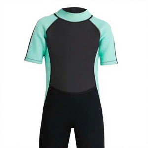 Traje de Neopreno DIVE&SAIL para Niñas, 1.5mm, Manga Corta/Pantalón Corto, Cremallera Trasera, Protección UV, Transpirable - Product Image 4