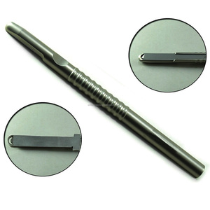 Juego de 2 raspadores de hueso dentales, instrumento quirúrgico manual con mango ergonómico estriado, color plateado, certificado CE, herramienta para cirugía oral - Product Image 3