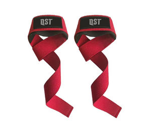 Sangles de musculation unisexes QST en coton avec poignées, sangles de poignet pour la musculation, l'entraînement et les exercices de fitness - Product Image 5