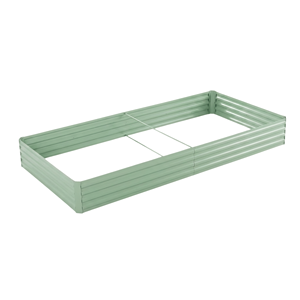 Grand bac à fleurs rectangulaire surélevé en métal galvanisé, kit de jardinière extérieure GB008 - Product Image 1