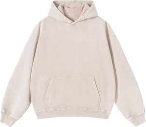 Sudadera con Capucha Extra Grande para Hombre, Color Sólido, Felpa de Algodón, con Bolsillo, Estilo Casual, para Otoño - Product Image 1