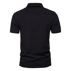 เสื้อโปโลผู้ชายผ้าฝ้ายพรีเมียม ดีไซน์ทันสมัยสำหรับใส่ได้ทุกวัน สไตล์ลำลองแบบสมาร์ท - Product Image 3