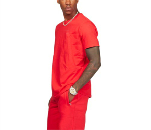 Ensemble short et t-shirt décontracté unisexe 2026, couleur unie, manches courtes, lavable, coupe ample, personnalisable avec logo – Vente en gros - Product Image 3