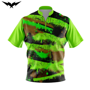 <b>Bowling</b> Jerseys High Quality Sublimation Printing Breathable Comfortable Quarter Zip 1/4 Zipper Reversible 100% Polyester - Product Image 3