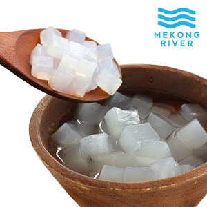 Mekong River Nata De Coco Cubes <b>Clear</b> Sugar-Free <b>Jelly</b> Dessert Ingredient 20kg - Product Image 1