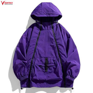 เสื้อแจ็คเก็ตแทร็คผู้ชายสีสันตามสั่ง สไตล์ลำลอง ใส่สบาย น้ำหนักเบา พรีเมียม ทรงหลวม ดีไซน์แบบ OEM ตามสั่ง - Product Image 2
