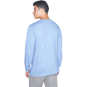 Camiseta Personalizada de Manga Larga para Hombre, Cuello Redondo, Algodón, OEM ODM, Ropa Básica al por Mayor - Product Image 4