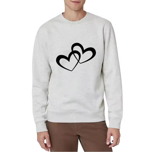 Sweat-shirt à col rond pour homme, coupe classique, manches longues, en coton tricoté, avec logo personnalisé imprimé sur le devant, vêtement décontracté pour l'automne - Product Image 5