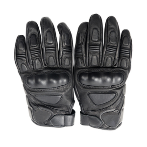 Guantes de carreras de cuero con agarre antideslizante para montar, unisex, con cierre de velcro. - Product Image 5