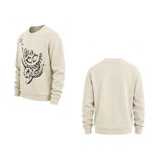 Sudadera de punto gofrado para hombre, cuello redondo, térmica, manga larga, estilo urbano de invierno, ropa casual personalizada al por mayor - Product Image 5