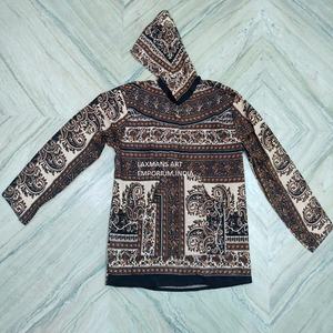 Nueva moda de verano algodón impreso multicolor chaquetas Unisex Vintage sudaderas con capucha proveedor al por mayor de La India - Product Image 6