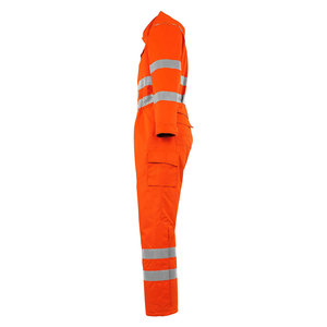 Combinaison de travail haute visibilité réfléchissante unisexe pour les travaux de construction en extérieur, en vente - Product Image 6