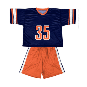 Ensemble maillot et short de lacrosse réversible rouge et blanc en mesh respirant et à séchage rapide, uniformes d'équipe personnalisés - Product Image 5