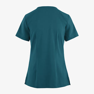 Blusas Médicas Modernas para Mujer, Nueva Colección, Cómodas, 72% Poliéster/21% Rayón/7% Elastano, Tejido de Punto, Diseño Personalizado al por Mayor - Product Image 3