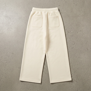 Pantalon de jogging brodé effet vieilli avec cordon de serrage, en molleton 500 GSM pour l'hiver, broderie style pyjama - Product Image 3