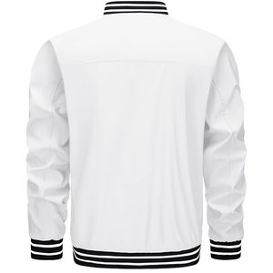 Chaquetas de Béisbol de Alta Calidad Personalizadas para Hombre, Chaqueta Varsity de Cuero Genuino con Parches Bordados y Mangas Regulares - Product Image 4