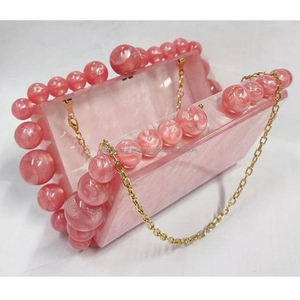 Boîte à bijoux en résine rose peinte à la main, écologique, forme personnalisée, pour femmes, décoration de mariage, cadeau artisanal unique - Product Image 6