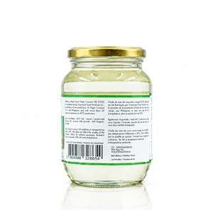 Coconut King Organic Virgin Coconut <b>Oil</b> 500ML Glass <b>Jar</b> Premium Quality Pure Coconut <b>Oil</b> - Product Image 2
