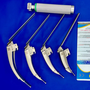 Laryngoscope à fibre optique avec lame flexible, manche pour adulte, kit chirurgical manuel, utilisation en hôpital et en soins intensifs, classe I, acier inoxydable AISI-304 - Product Image 6