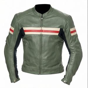 Veste de moto en cuir véritable pour homme de qualité supérieure, nouvelle arrivée, vestes de moto d'hiver, protections amovibles, personnalisables - Product Image 1