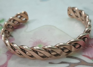 Wholesale Biomagnetic Solid <b>Copper</b> Magnetic <b>Bracelet</b> Fashion Health Energy Charm Jewelry - Product Image 3