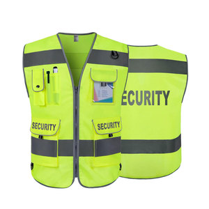 Chaleco de Seguridad Reflectante Impermeable de Alta Visibilidad BIG TEN APPAREL, Antiestático, Tallas Grandes, Unisex, Ropa de Trabajo de Poliéster con Bolsillos y Cremallera - Product Image 1