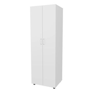 Armadio Bianco a 2 Ante con Asta Appendiabiti per Organizzazione Guardaroba - Product Image 3