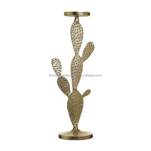 Support de bougie en fer doré fait main, lanterne à bougie artisanale CRAFT ASCENT (TCA-BA124) pour Noël, maison et jardin, vente en gros - Product Image 1