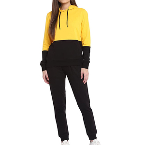 Ensemble de survêtement pour femme, écologique, respirant, à séchage rapide, doublé en polaire, à capuche, manches longues, pantalon de jogging, hiver, décontracté, personnalisé - Product Image 1