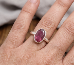 Precious Oval Shape Ruby Gemstone certified 925 <b>Solid</b> Sterling <b>Silver</b> Handmade Luxury Trendy Wedding Party Rings Jewelry - Product Image 6