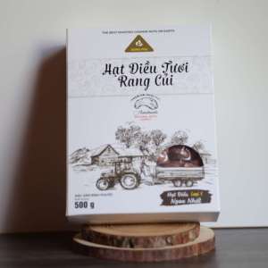 Offre Spéciale en Gros Noix de Cajou Grillées Biologiques du Vietnam 500g W240 Marque Dong Phu Emballage Premium en Boîte Cadeau en Papier Durée de Conservation 12 Mois - Product Image 2