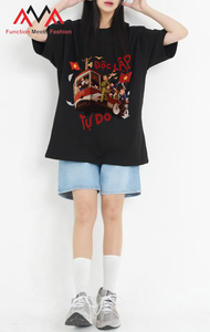 เสื้อยืดชายหาดพิมพ์ลายด้านหน้า FMF ผลิตในเวียดนาม ผ้าคอตตอนผสมสแปนเด็กซ์ พิมพ์ลายกราฟิก แขนสั้น สไตล์ลำลอง สตรีทแวร์ น้ำหนัก 280 กรัม - Product Image 3