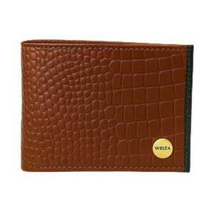 Bifold Mens Leather Wallet Crocodile Texture <b>Card</b> <b>Holder</b> With RFID Blocking Pocket <b>Slim</b> Money Organizer Travel Use - Product Image 1