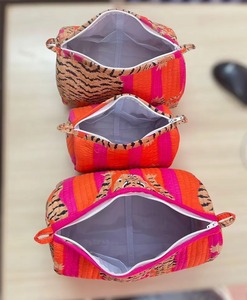 Manufacturer and Wholesaler Make up <b>Bag</b> and Wash <b>Large</b> Cotton Quilted Cosmetic <b>Bag</b> Pouch <b>Bag</b> - Product Image 2