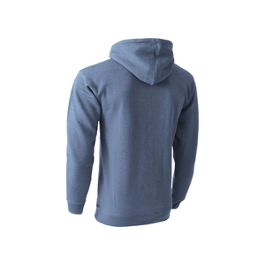 Men's <b>Blue</b> Hooded Sweatshirt Regular Fit Cotton Fleece Casual Pullover With Front Pocket Autumn Wear - Product Image 5